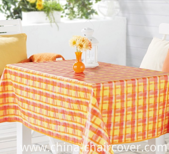 Square Shape PVC Tablecloth Wedding, Home, Party, Hotel Use